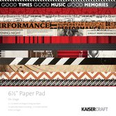 Scrapbook papier - Kaisercraft on stage paper pad 16,5x16,5cm