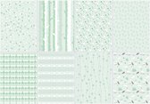 Joy!Crafts Papierset - A4 - 3x4 tweezijdige designs - LWA mint