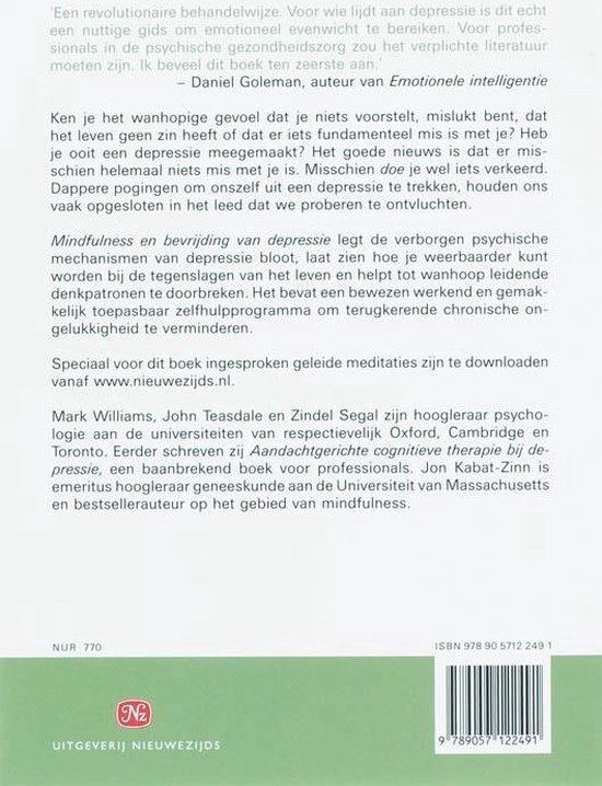 Mindfulness en bevrijding van depressie