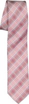 Pelucio stropdas - roze geruit -  Maat: One size