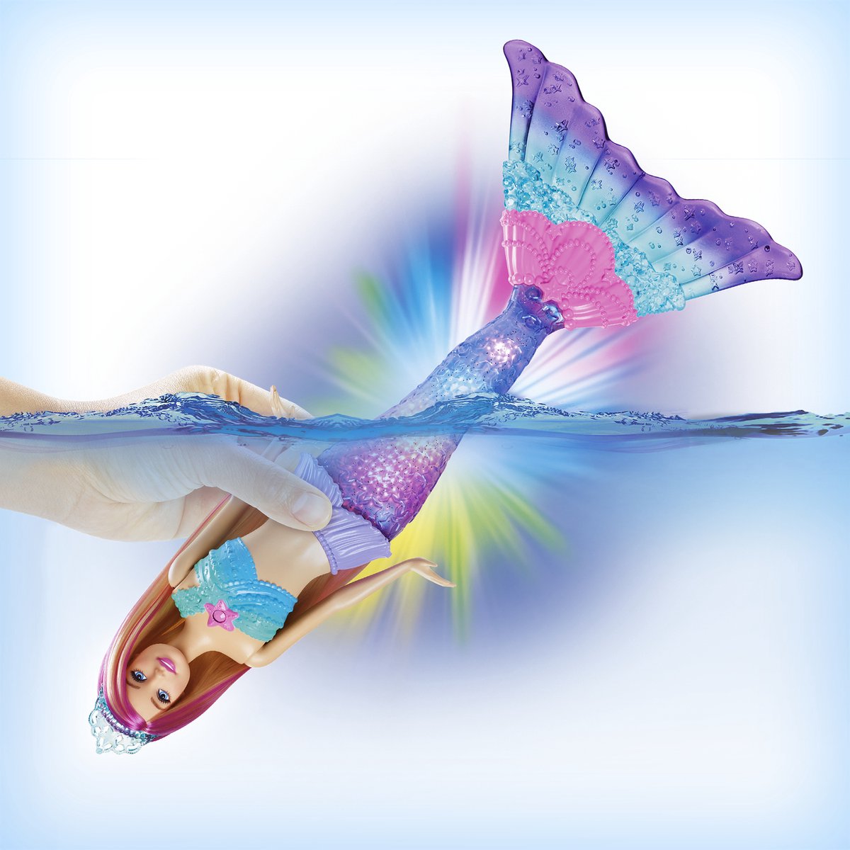 Barbie Dreamtopia - Barbiepop - Zeemeermin met twinkelende lichten — afbeelding 7