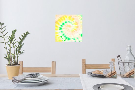 Stickers muraux - Film autocollant - Tie dye - Vert - Wit - 30x30 cm - Film adhésif - Stickers muraux chambre enfant - Papier peint autocollant - Papier peint autocollant - Film autocollant