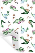 Stickers Stickers muraux - Chambre d'enfant - Dinosaurus - Pied - 40x60 cm - Feuille adhésive