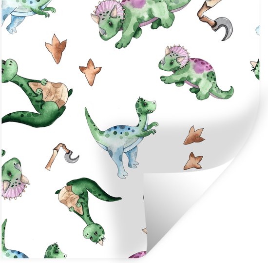 Runtoo Dinosaurus muurstickers 3D muurstickers voor kinderen slaapkamer kinderkamer jongens kamer muur decor