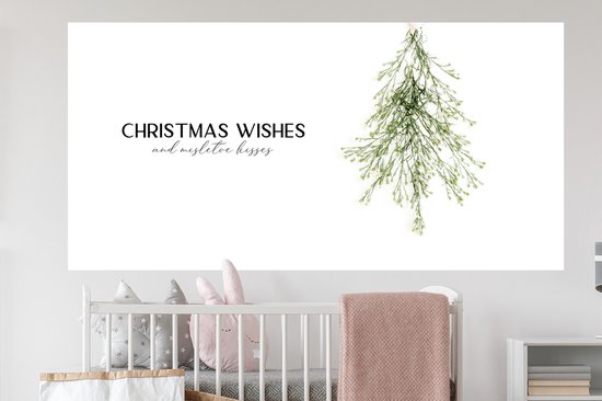 Stickers muraux - Film autocollant - Noël - Décoration - Sapin de Noël - 160x80 cm - Film adhésif - Stickers muraux Chambre d'enfant - Papier peint autocollant - Papier peint autocollant - Film autocollant