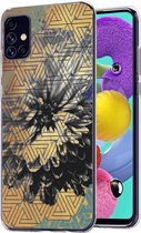 iMoshion Design voor de Samsung Galaxy A51 hoesje - Grafisch - Bloem Goud