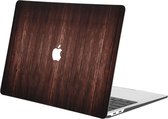 iMoshion Design Laptop Cover MacBook Air 13 inch (2018-2020) - Dark Brown Wood