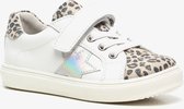 TwoDay leren meisjes sneakers met luipaardprint - Wit - Maat 32 - Echt leer - Uitneembare zool