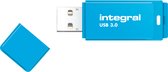 Usb-stick integral 128gb 3.0 neon blauw | Blister a 1 stuk