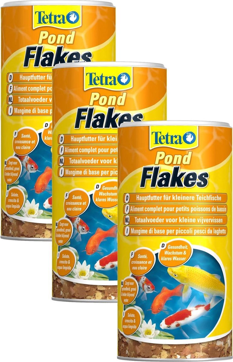 Tetra Pond Flakes - Vijvervoer - 3 x 1 l