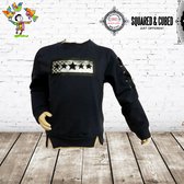 Meisjes trui met ster blauw -s&C-98/104-Trui meisjes