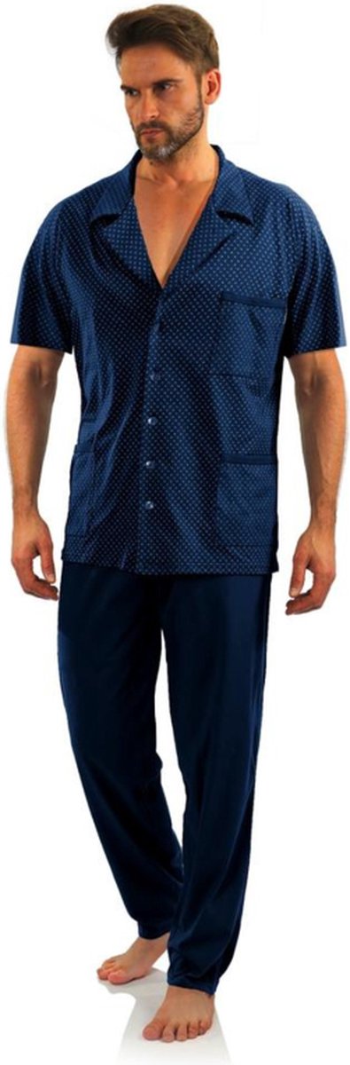 Sesto senso- pyjama- marineblauw- korte mouwen- korting- sale M