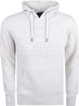 Superdry - Heren Hoodie - 3D Vintage Logo - Beige