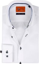 Suitable - Overhemd Wit D81-18 - 43 - Heren - Slim-fit