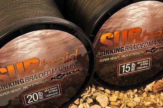 Korda - Sub Braid - 20lb - 0.34mm - 450m - Donkergroen van Korda — afbeelding 5