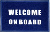 Welcome on Board Mat - Grijs 40 x 60 cm