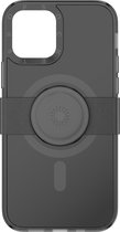 PopSockets PopCase met een magnetische ring - Telefoonhoesje met Telefoonbutton [telefoon accessoires] compatibel met Apple iPhone 12/12 Pro - Zwart