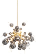 QAZQA explode - Art Deco Hanglamp - 8 lichts - Ø 50 cm - Goud/messing - Woonkamer | Slaapkamer | Keuken