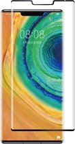 Huawei Mate 30 Pro - Full Cover Screenprotector - Gehard Glas - Zwart