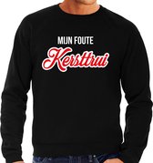 Mijn foute Kersttrui in sierlijke letters - zwart - heren - Kerst sweater / Kerst outfit 2XL