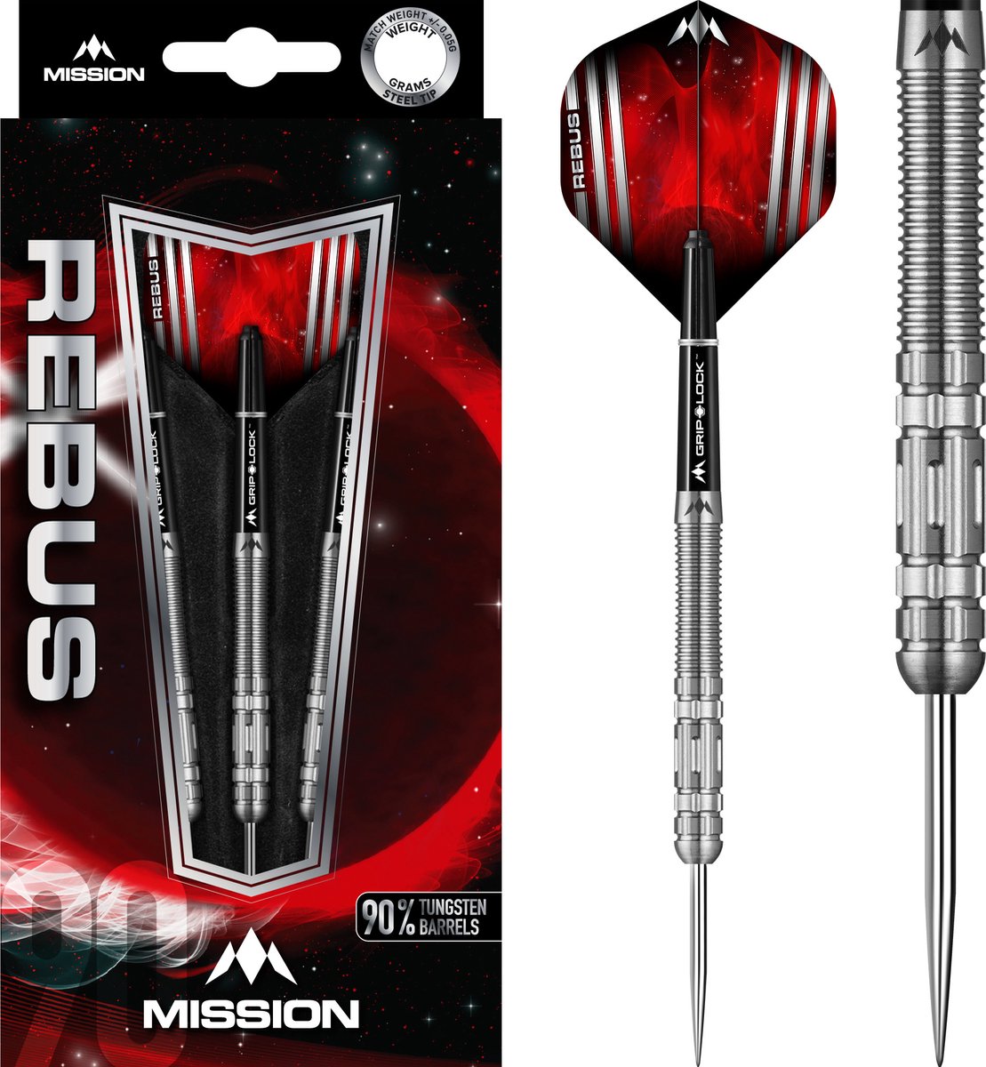 Mission Rebus M4 90% - Dartpijlen 22 Gram