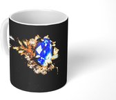 Mok - Gouden trouwring met een saffier - 350 ML - Beker