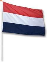 Nederlandse Vlag marineblauw 70 x 100 cm | Geschikt voor buiten en aan huis | Vlaggen | Koningsdag | Geslaagd | Nederland |