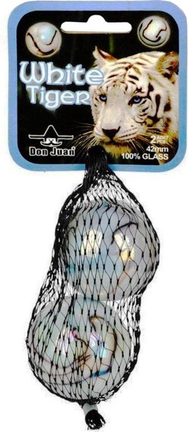 Don juan Knikkers megabonken white tiger 2 stuks