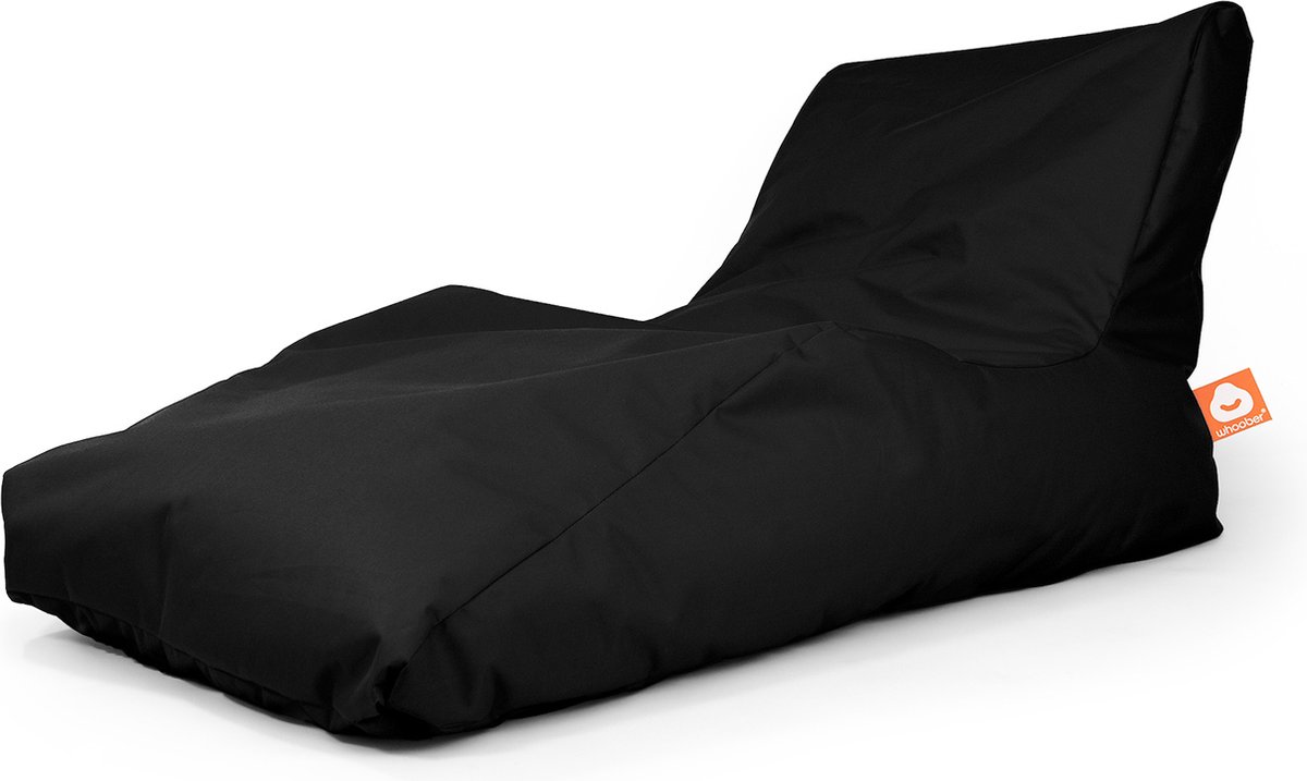 Whoober loungestoel zitzak Bali XL outdoor zwart - Wasbaar - Voor binnen en buiten