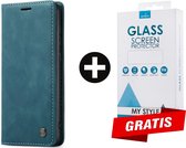 Hoesjes Centrum Telefoonhoesje - Book Case - Geschikt Voor Samsung Galaxy S21 - Blauw