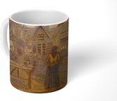 Mok - Koffiemok - Sien's moeders huis gezien vanuit de achtertuin - Vincent van Gogh - Mokken - 350 ML - Beker - Koffiemokken - Theemok