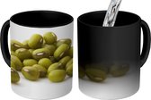 Magische Mok - Foto op Warmte Mok - stapel van mungbonen - 350 ML