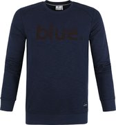 Blue Industry - Trui KBIW21 Melange Donkerblauw - XL - Modern-fit
