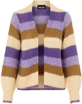 Pieces Vest Pckinna Ls Knit Cardigan 17119514 Golden Fleece/gentian Vi Dames Maat - M