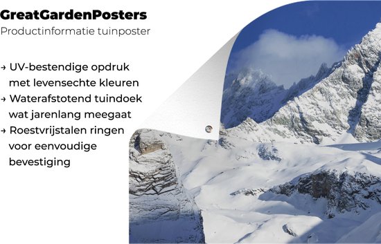 Poster de jardin La montagne autrichienne dans le parc national du Hohe Tauern - 80x40 cm - Décoration murale Outdoor - Poster de jardin - Toile de jardin - Poster de clôture - Tableau de jardin