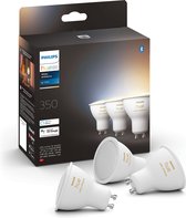 Philips Hue Smart Light Source GU10 Spot - White Ambiance - Pack de 3 - Bluetooth