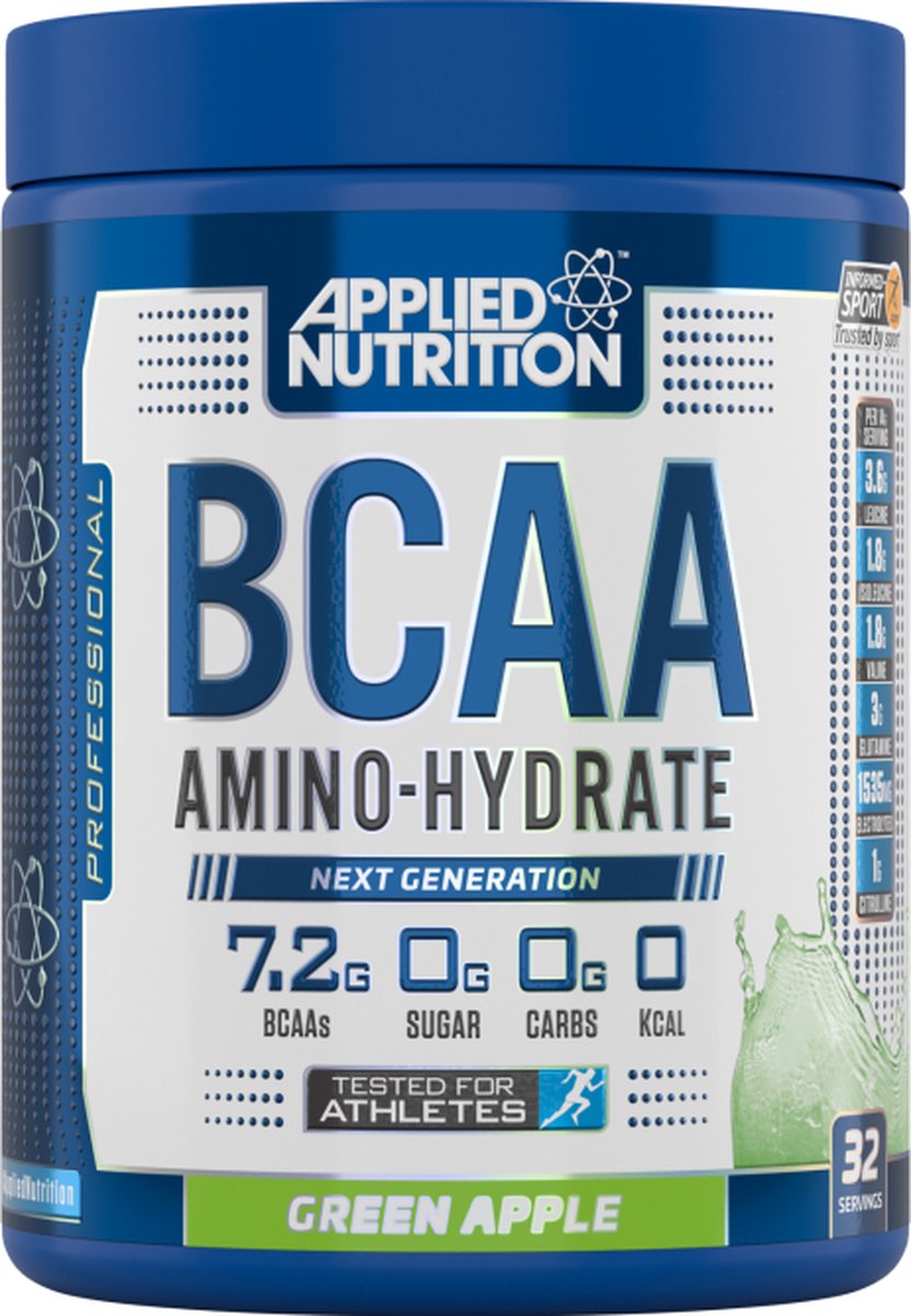 Goedkoopste Applied Nutrition - BCAA Amino-Hydrate (Green Apple - 450 gram) - Aminozuren
