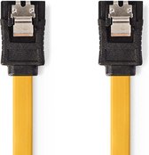 SATA 3Gb/s-Kabel | SATA 7-Pins Female | SATA 7-Pins Female | Polyvinylchloride (PVC) | 1.00 m | Plat | PVC | Geel | Polybag