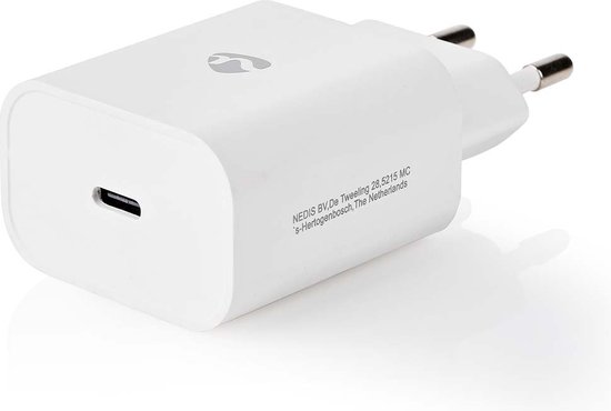 Nedis Oplader - 1,5 A / 2 A / 2,5 A / 3,0 A - Outputs: 1 - Poorttype: 1x USB-C™ - 15 / 27 / 30 / 32 W - Automatische Voltage Selectie