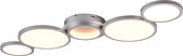 LED Plafondlamp - Trinon Drino - 46W - Aanpasbare Kleur - Dimbaar - Rond - Mat Titaan - Aluminium