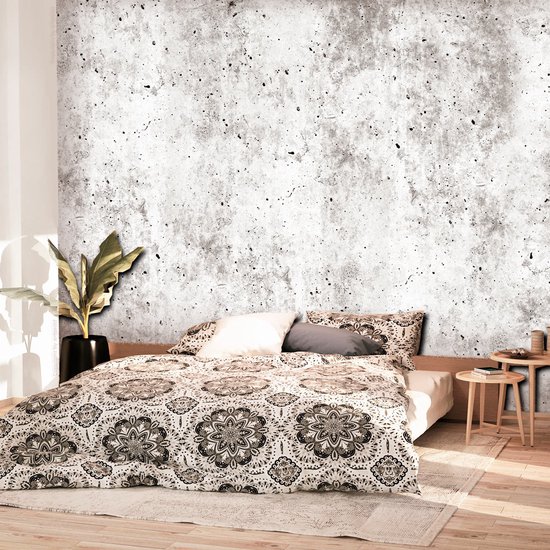 147cm X 105cm - Zelfklevend fotobehang - Urban Stijl, Betonnen oude muur, Premium print