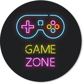 Gaming Muismat - Mousepad - 50x50 cm - Controller - Game - Neon - Zwart - Quotes - Game zone - Geschikt voor Gaming Muis en Gaming PC set - Schoolspullen tieners