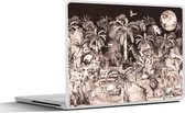 Laptop sticker - 15.6 inch - Kinderen - Jungle - Dieren