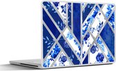 Laptop sticker - 11.6 inch - Design - Delfts blauw - Luxe - 30x21cm - Laptopstickers - Laptop skin - Cover