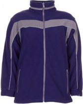 Planam Fleecejack Plaline (2560) - Blauw | Grijs - XXXL