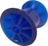 72x73 mm kielrol blauw 14,5 mm naafdiameter