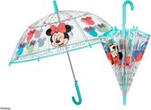 paraplu Minnie Mouse 74 cm meisjes transparant