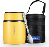Feijian® Draagbaar Voedsel Thermos RVS - Thermosfles - Food Jar - Snack Box - Thermoskan - 500ml Container - Roestvrij Stalen Tumbler