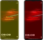 dipos I 3x Beschermfolie 100% compatibel met Huawei Mate RS Porsche Design Folie I 3D Full Cover screen-protector