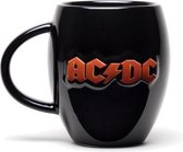 ovale mok AC/DC-logo zwart 440 ml